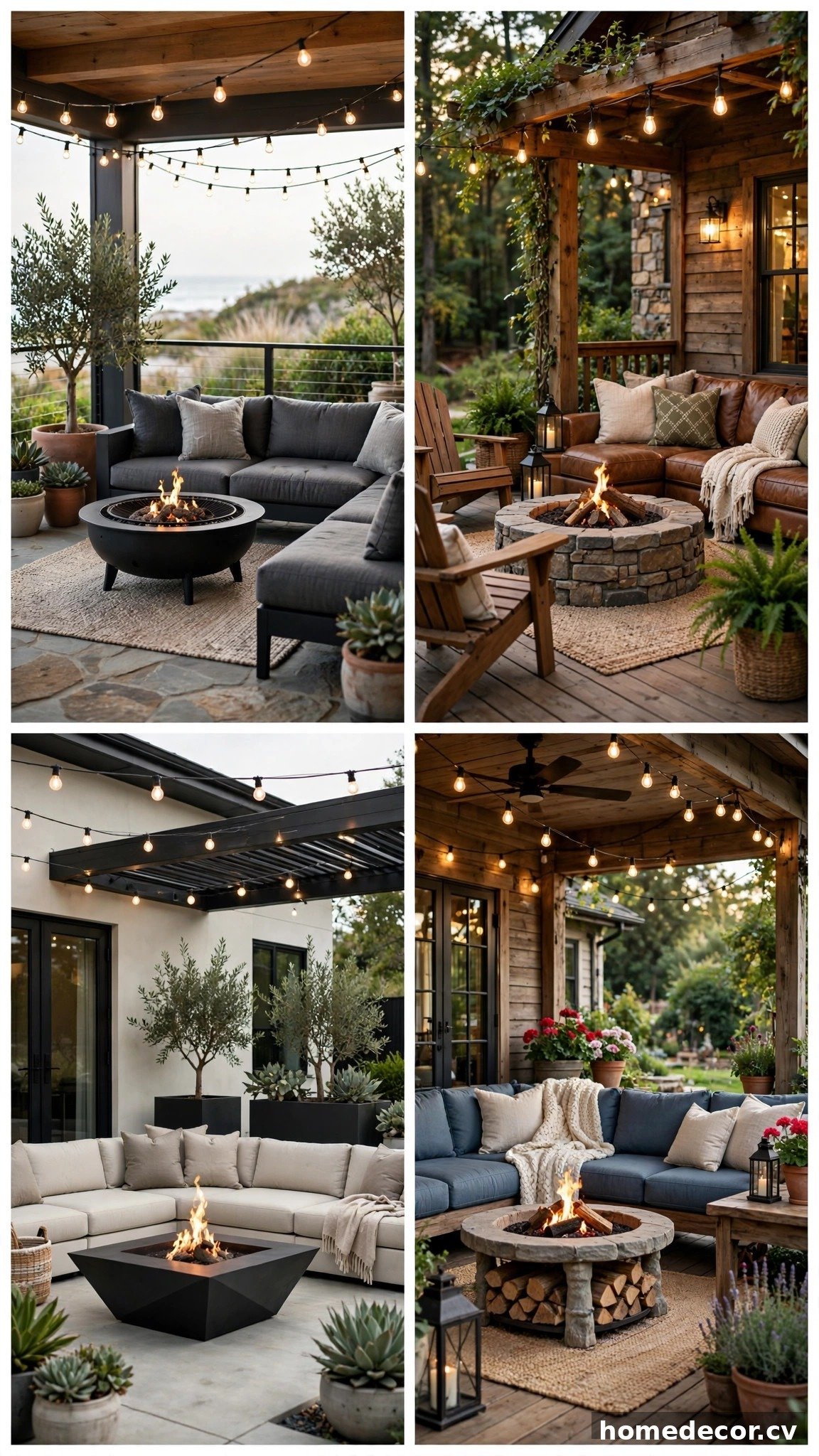 Pinterest pin: 14 Back Porch Ideas