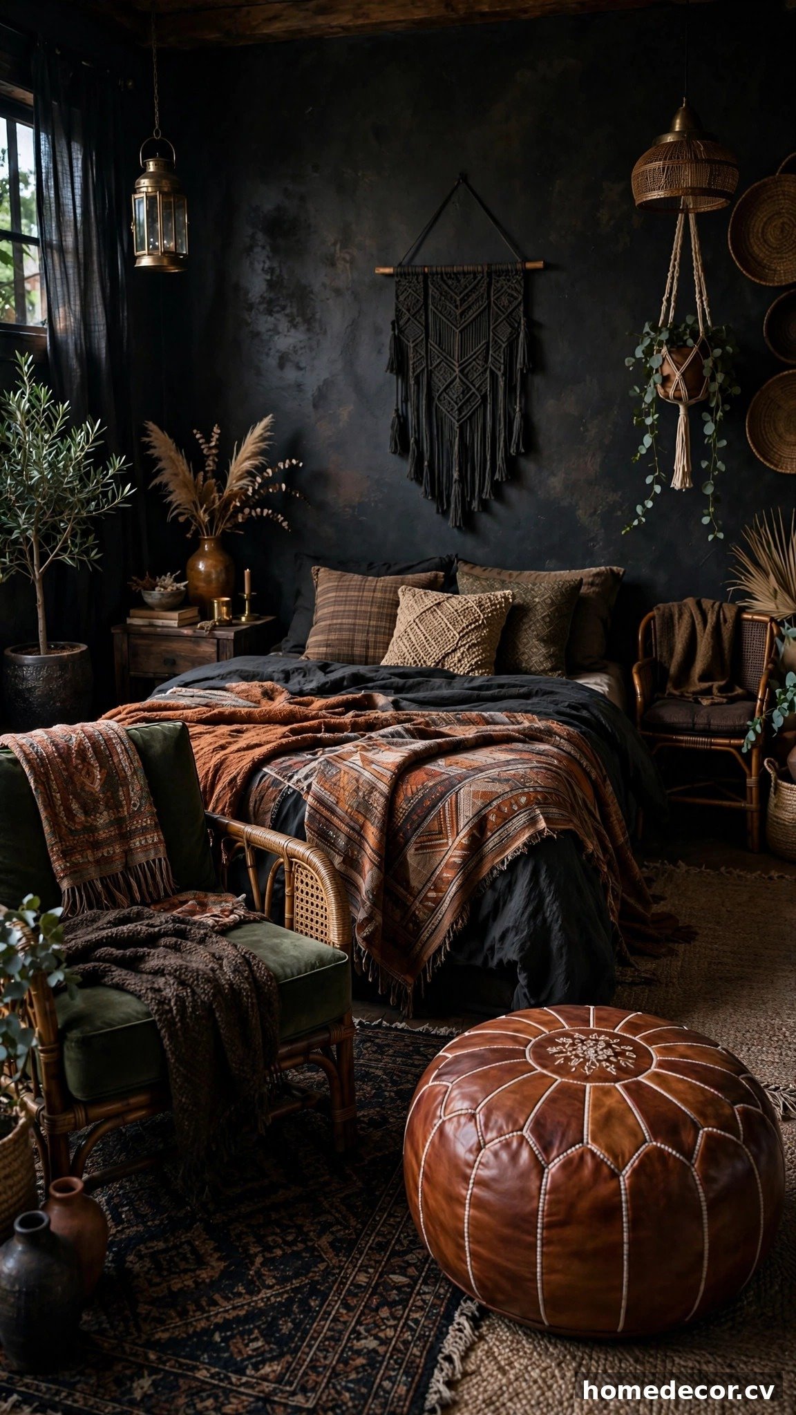 14 Dark Boho Bedroom Ideas - Idea 9