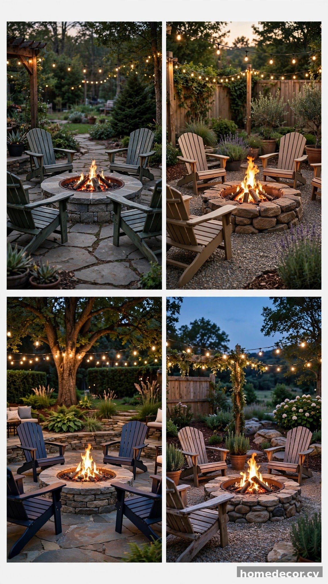 Pinterest pin: 15 Outdoor Fire Pit Ideas