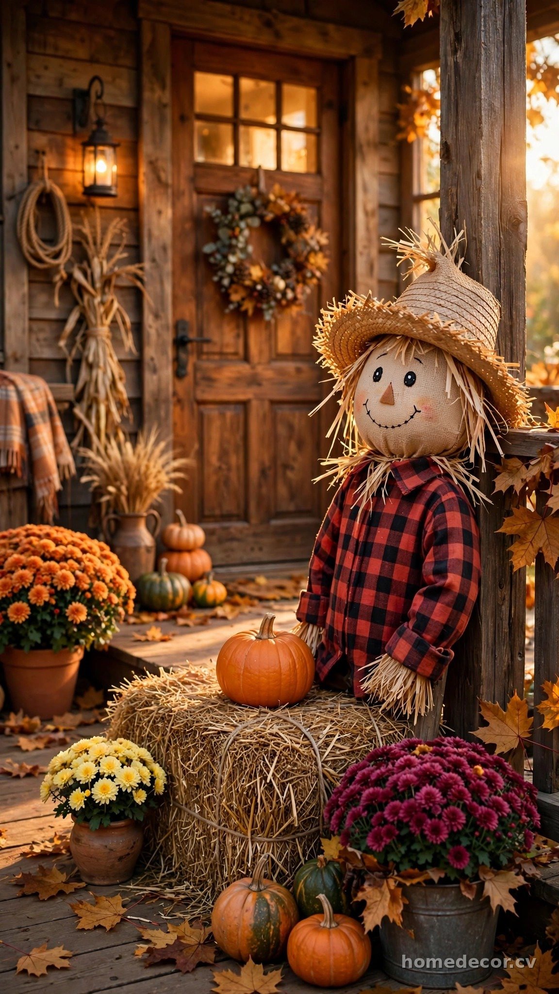 Rustic Scarecrow Accent Corner