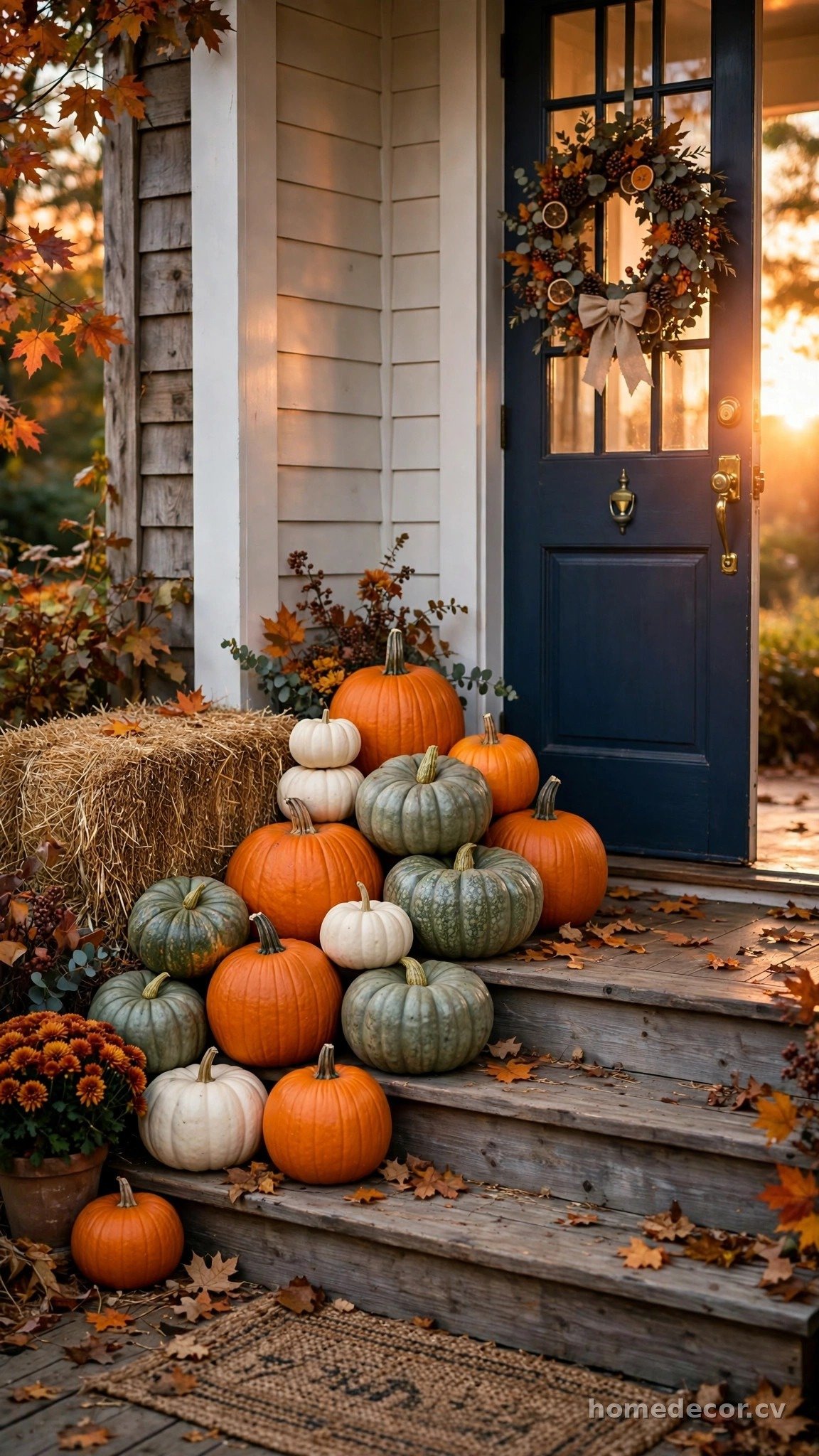 Classic Pumpkin Cluster Display