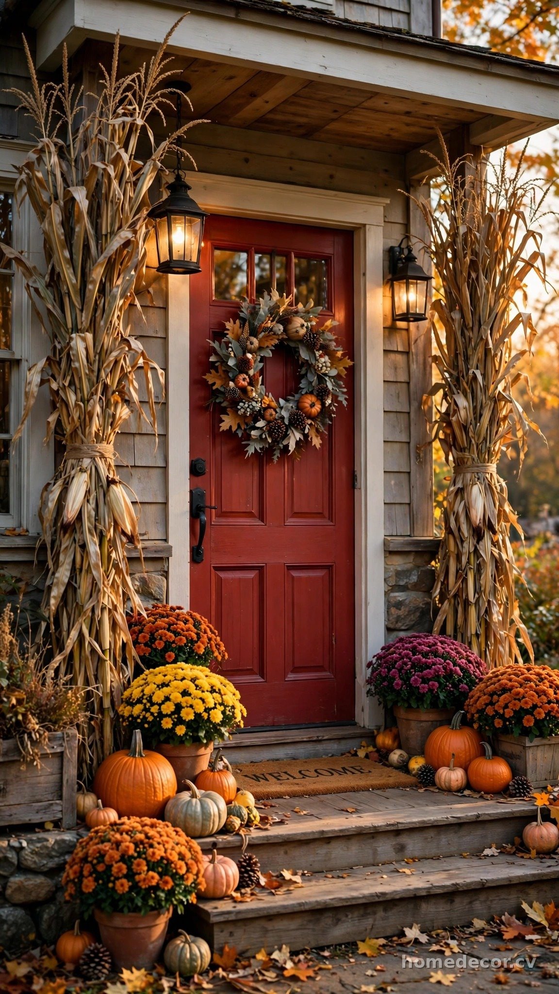 Corn Stalk Door Frame