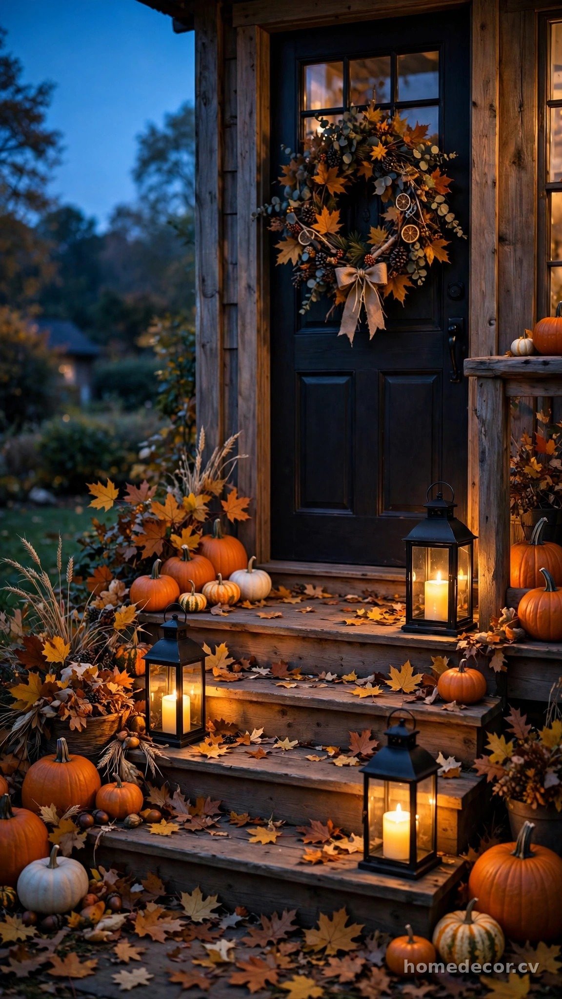 Lanterns with Flickering Candles