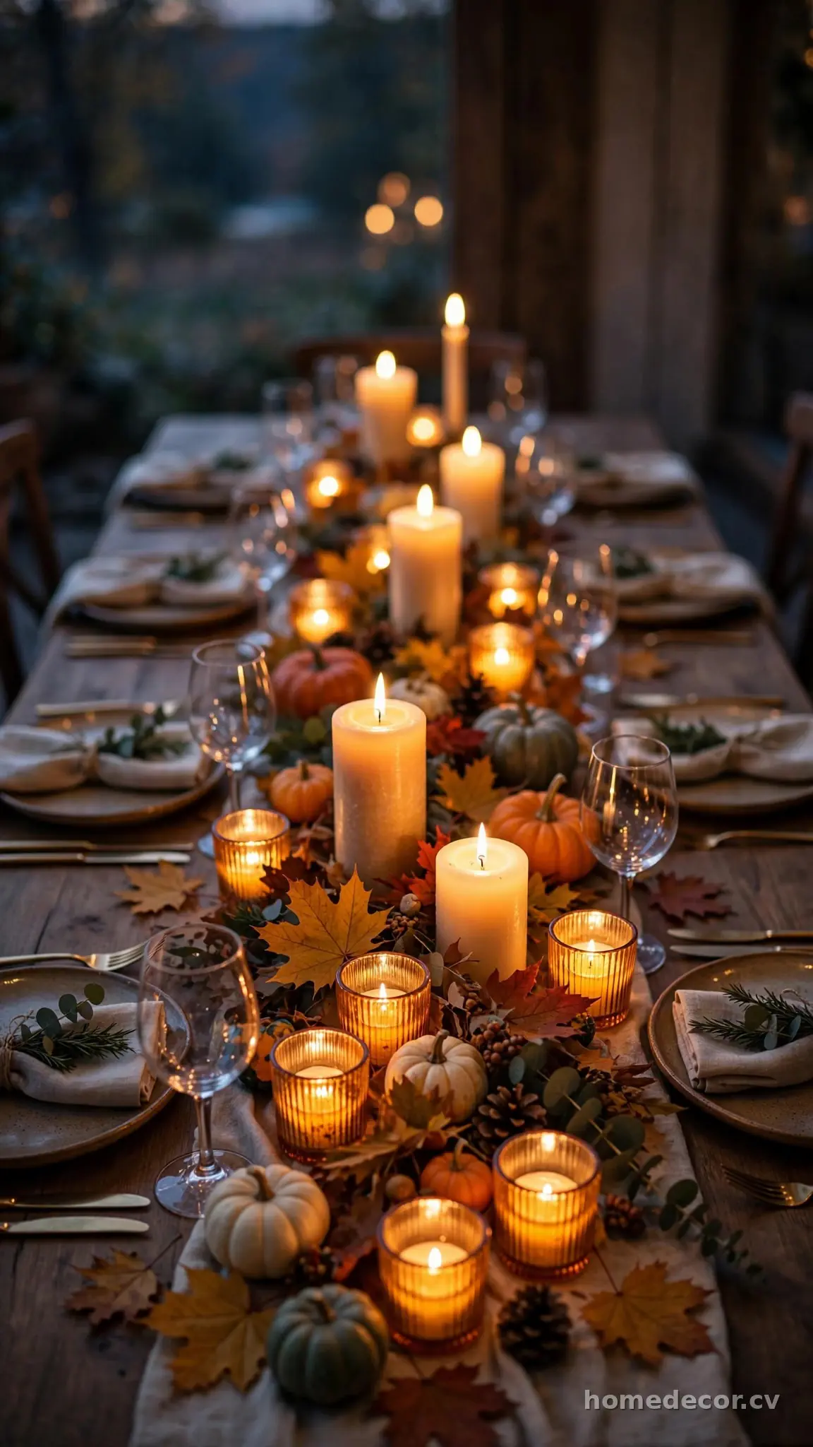 Candlelit Amber Glass Glow