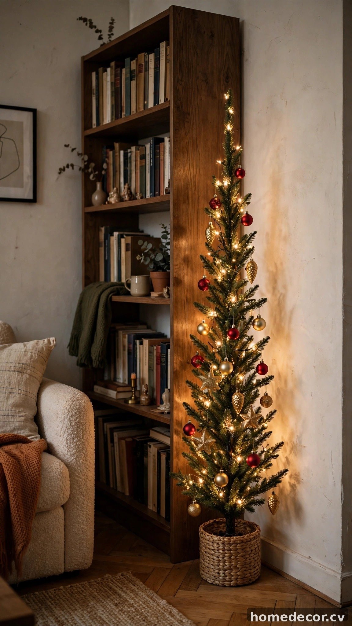 Tuck a Slim Pencil Tree into an Unused Corner