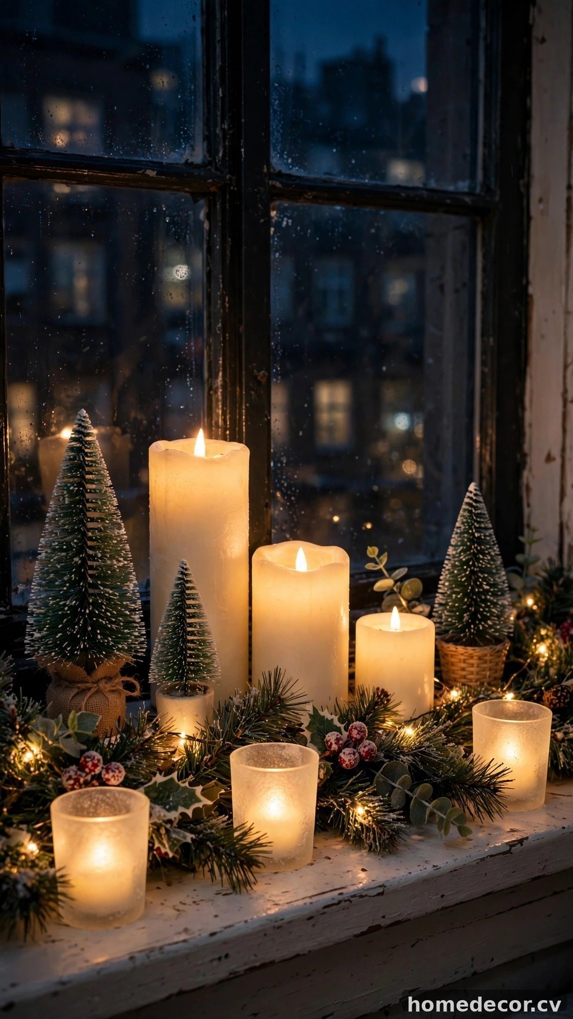 Turn Your Windowsill into a Glowing Holiday Display