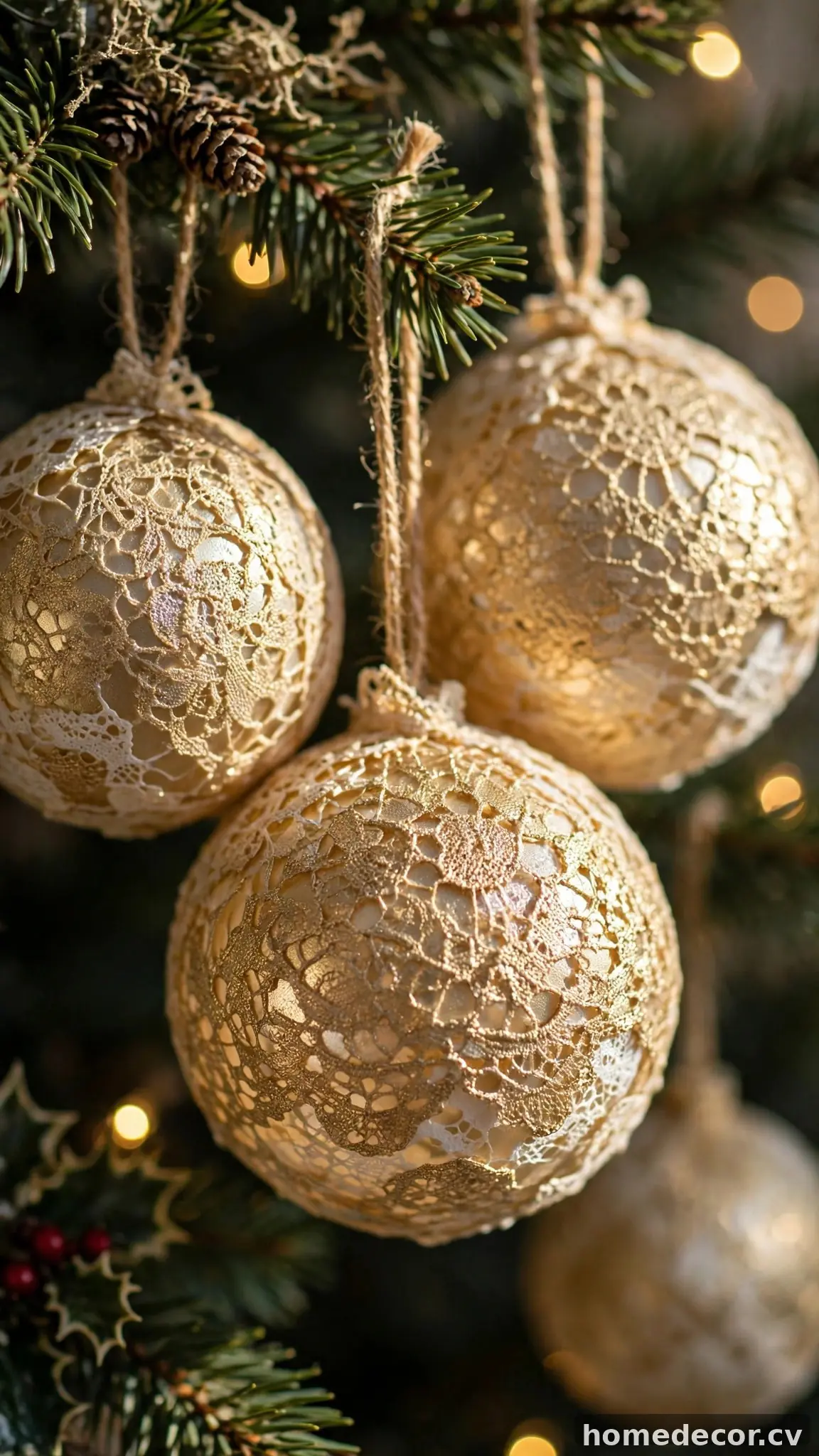 Lace Doily Balloon Baubles