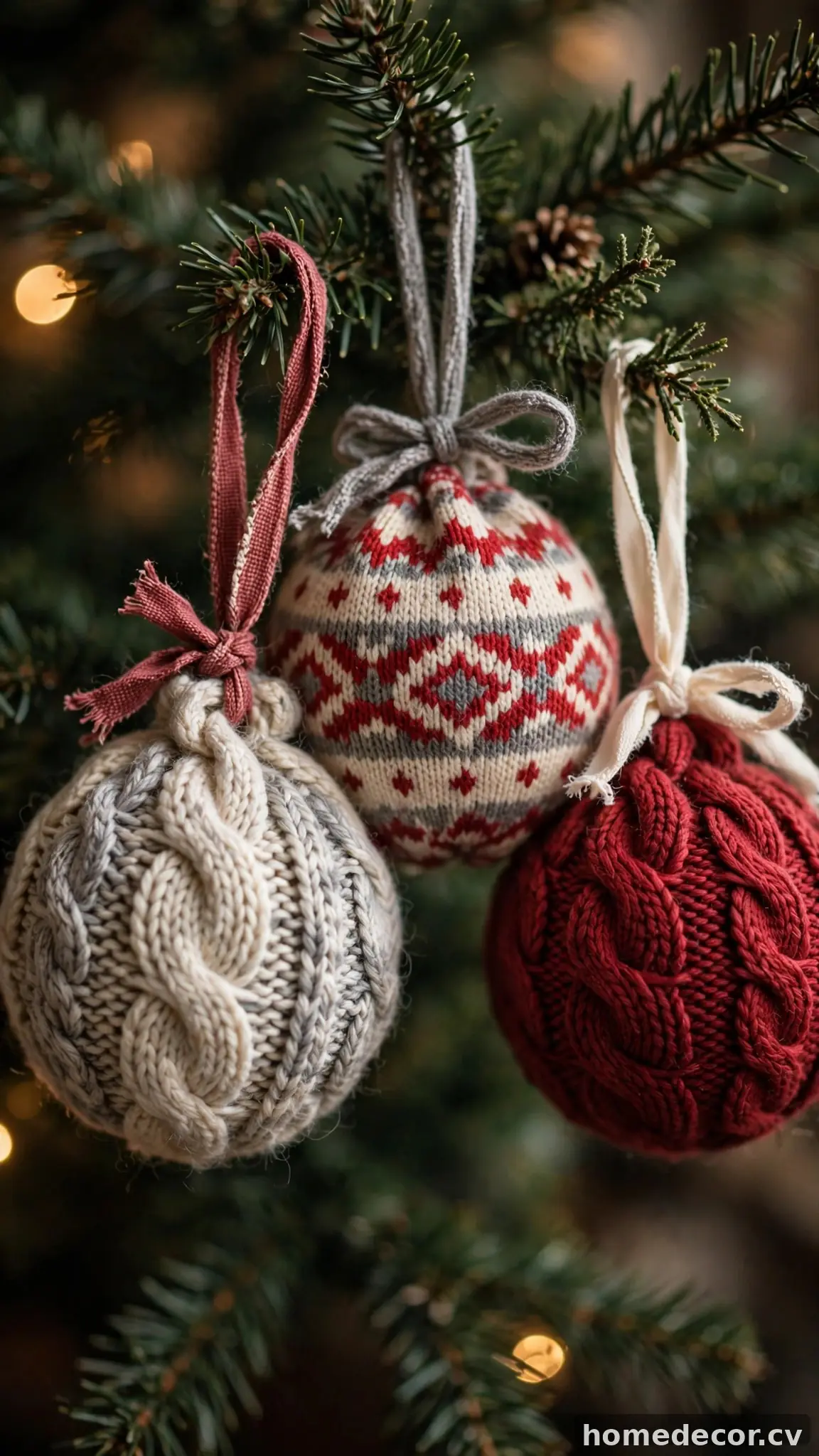 Thrifted Sweater Baubles