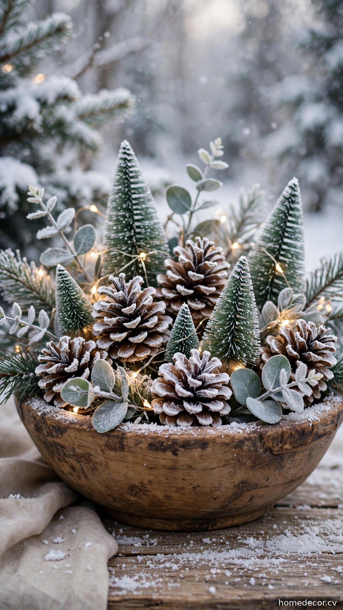 Frosted Pinecone Woodland