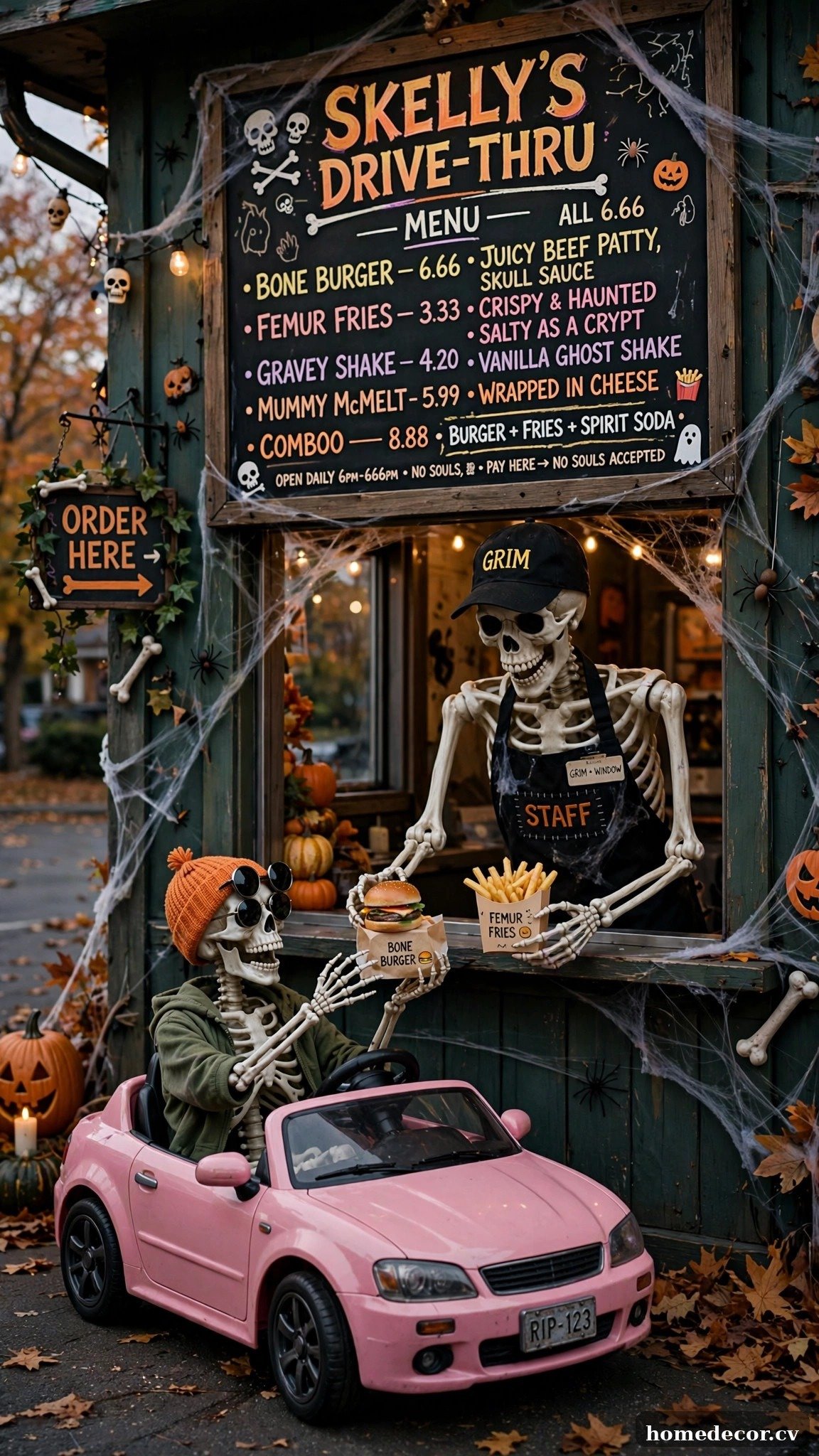 The Skeleton Drive-Thru Window