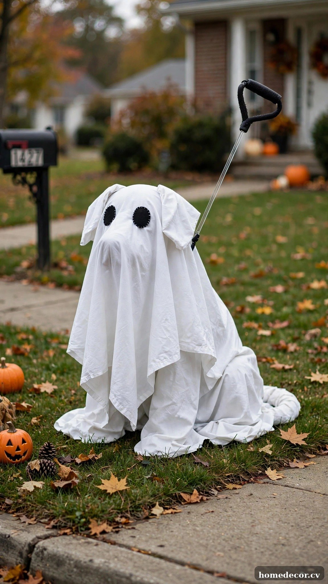 Ghost Dog on an Invisible Leash
