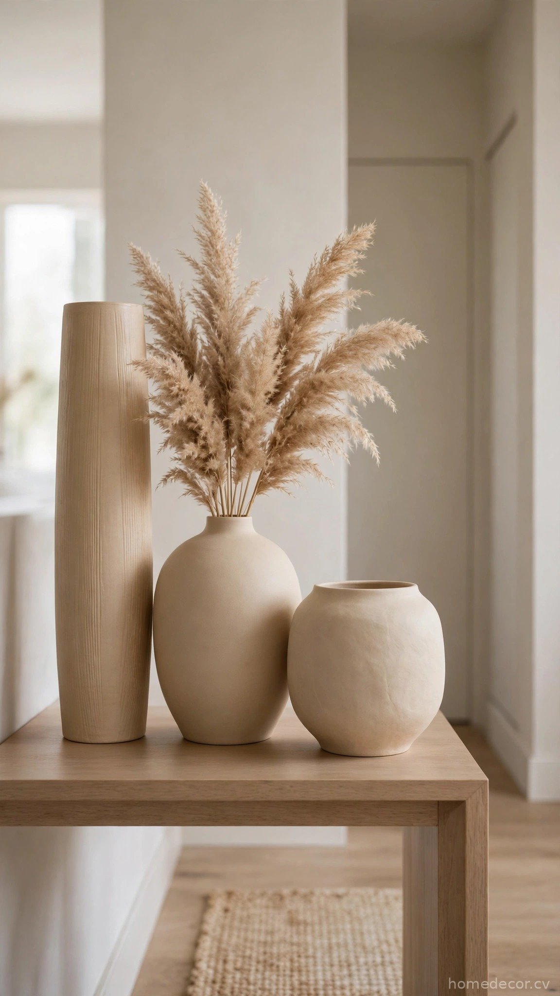 Sculptural Vase Trio