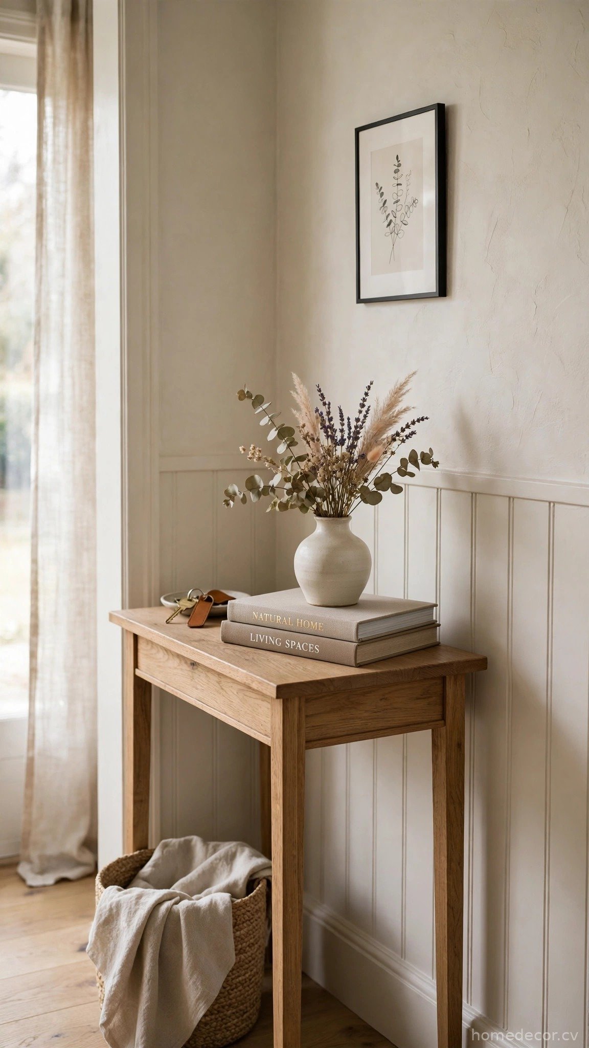 Stack Coffee Table Books with a Vase