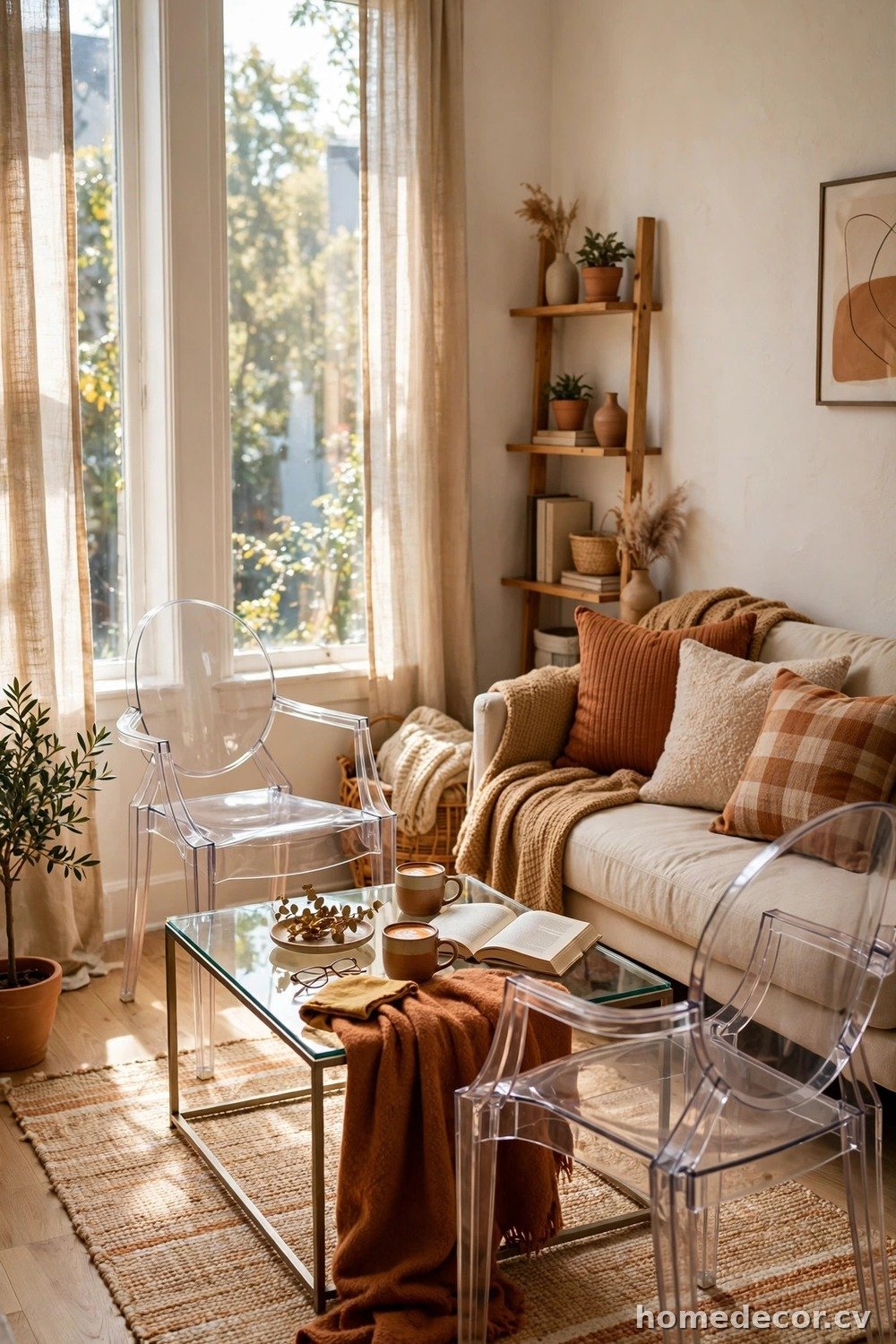 Use Glass and Lucite Accents