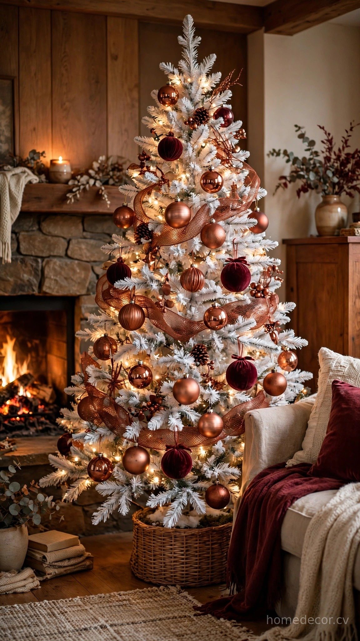 Copper and Burgundy
