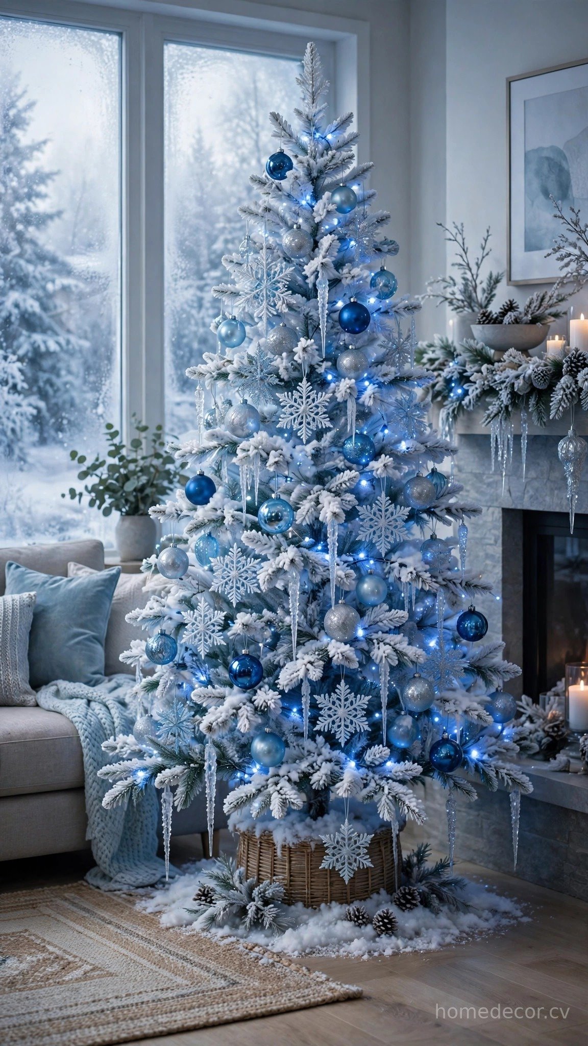 Blue and Silver Frost