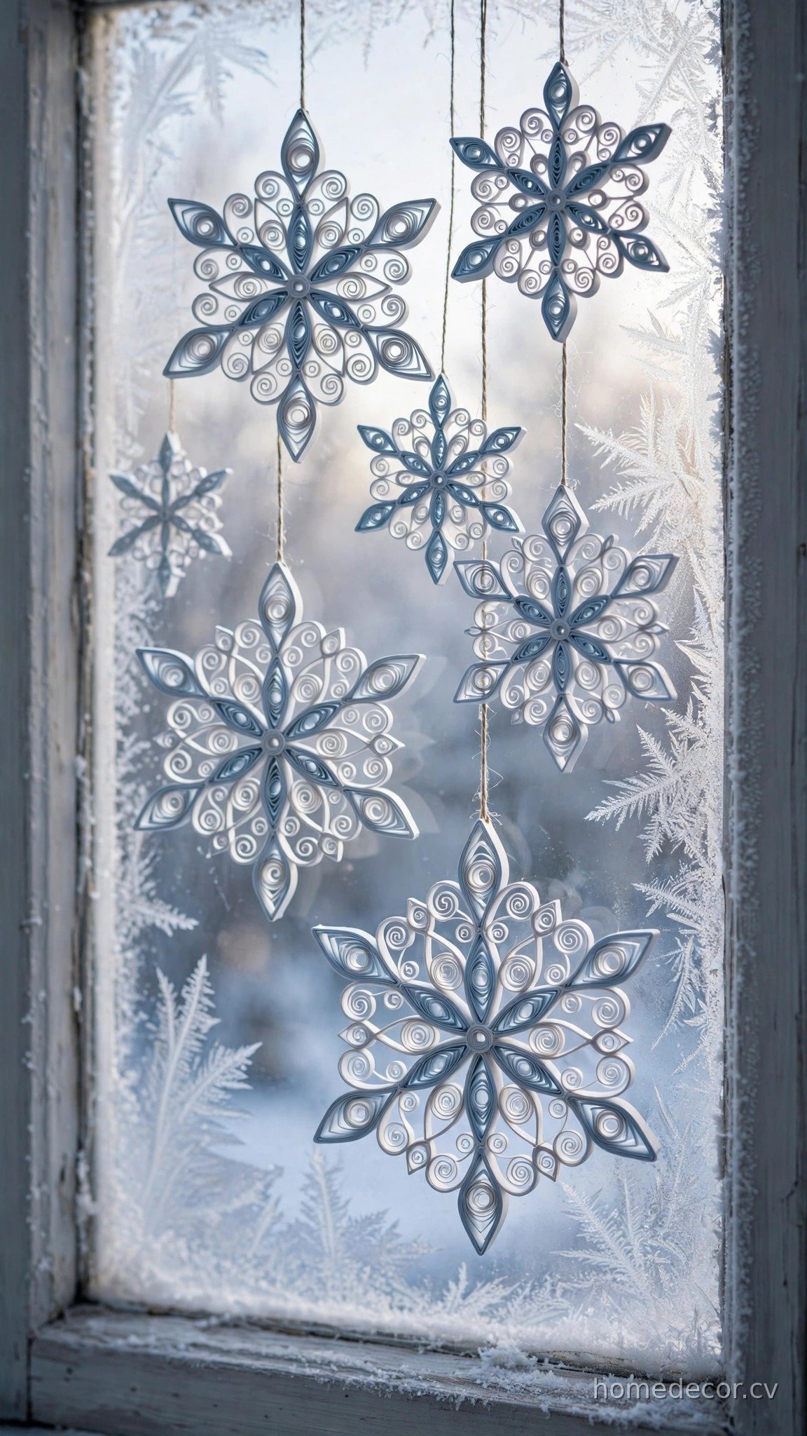 Paper Quilled Snowflakes