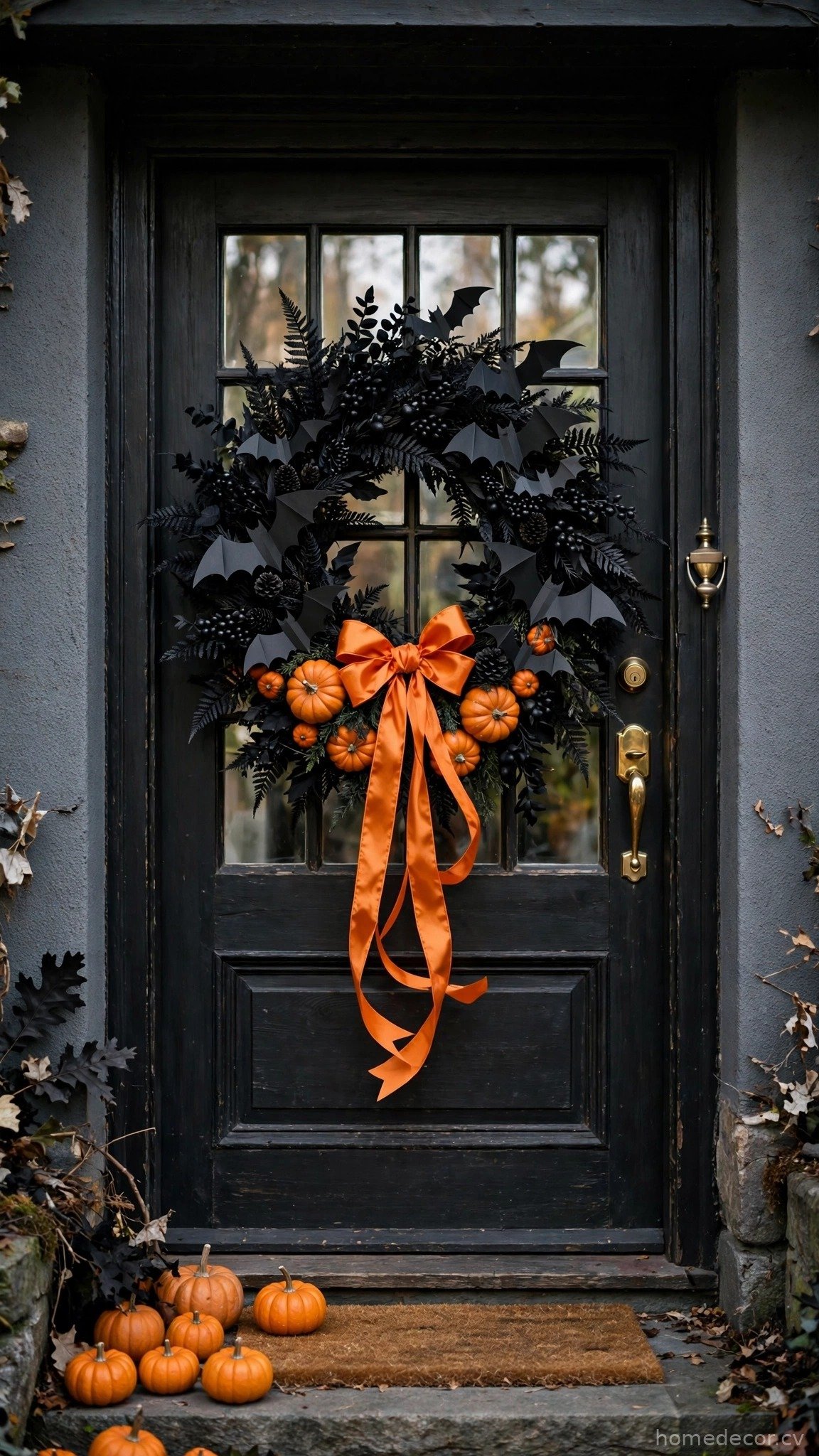 Spooky Front Door Wreath
