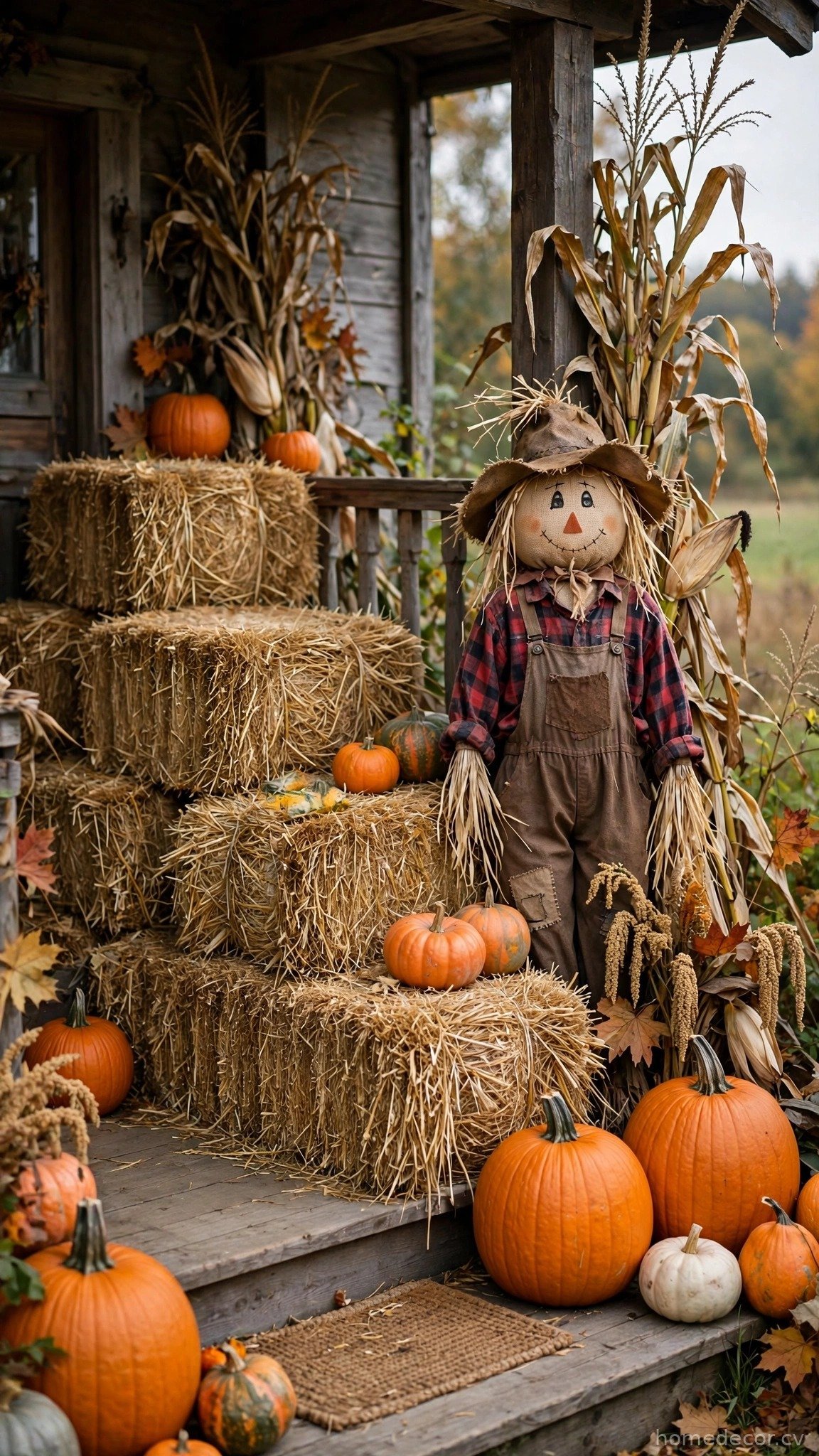 Hay Bale Scene