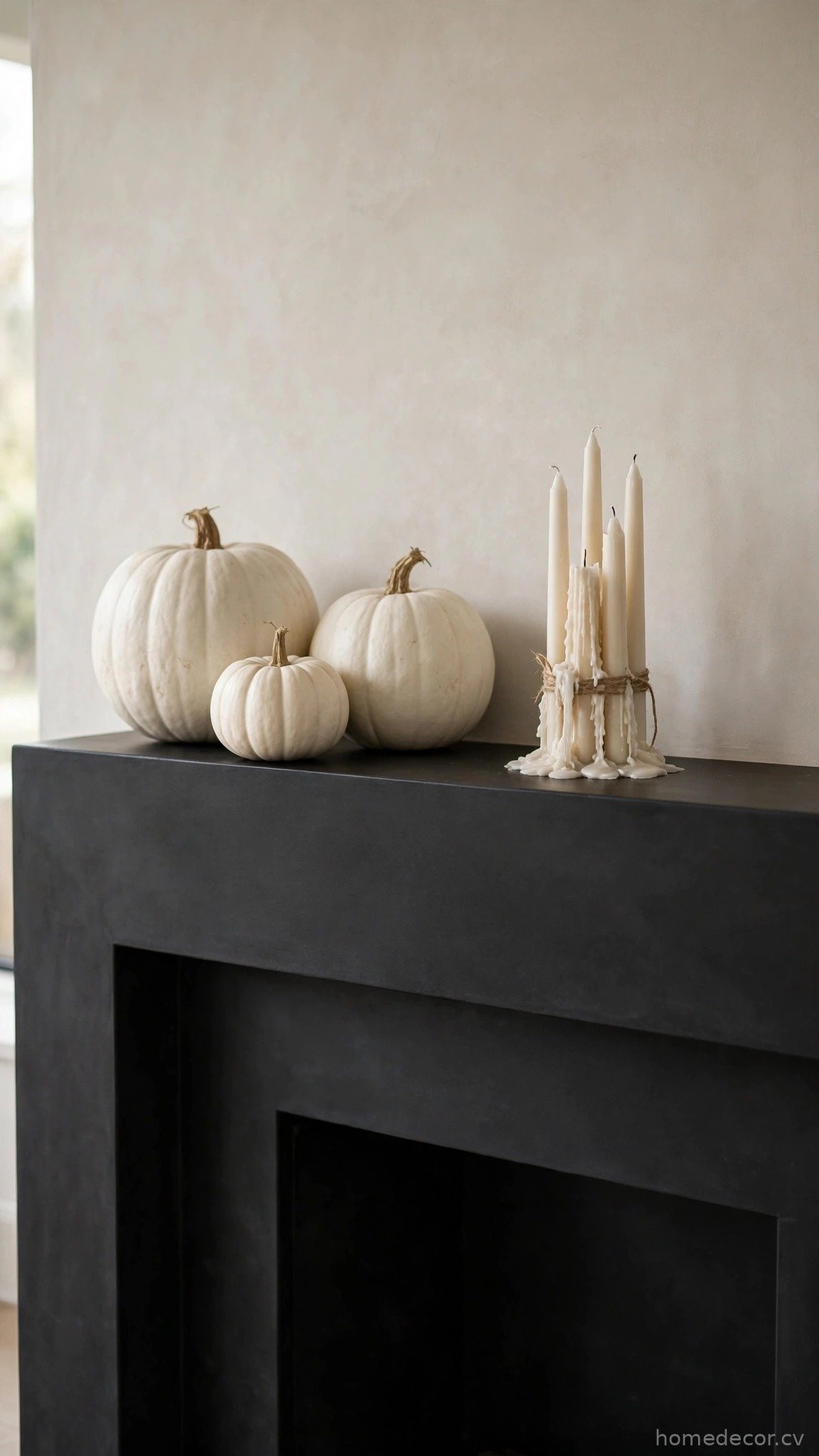 Minimalist Black Mantel
