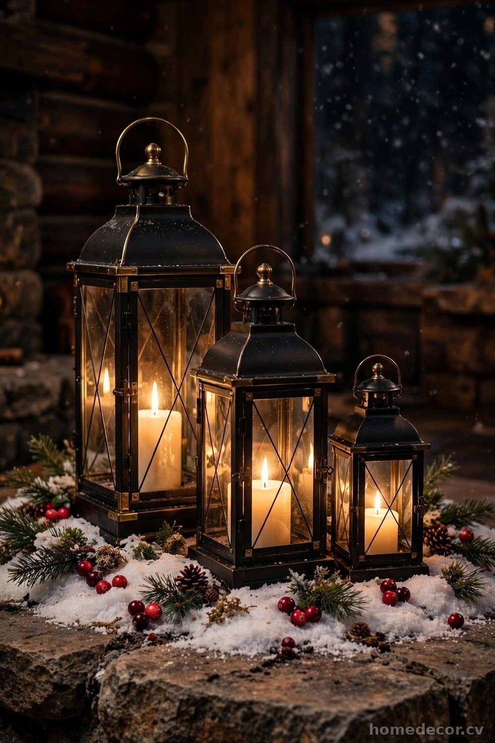 Candlelit Lantern Cluster