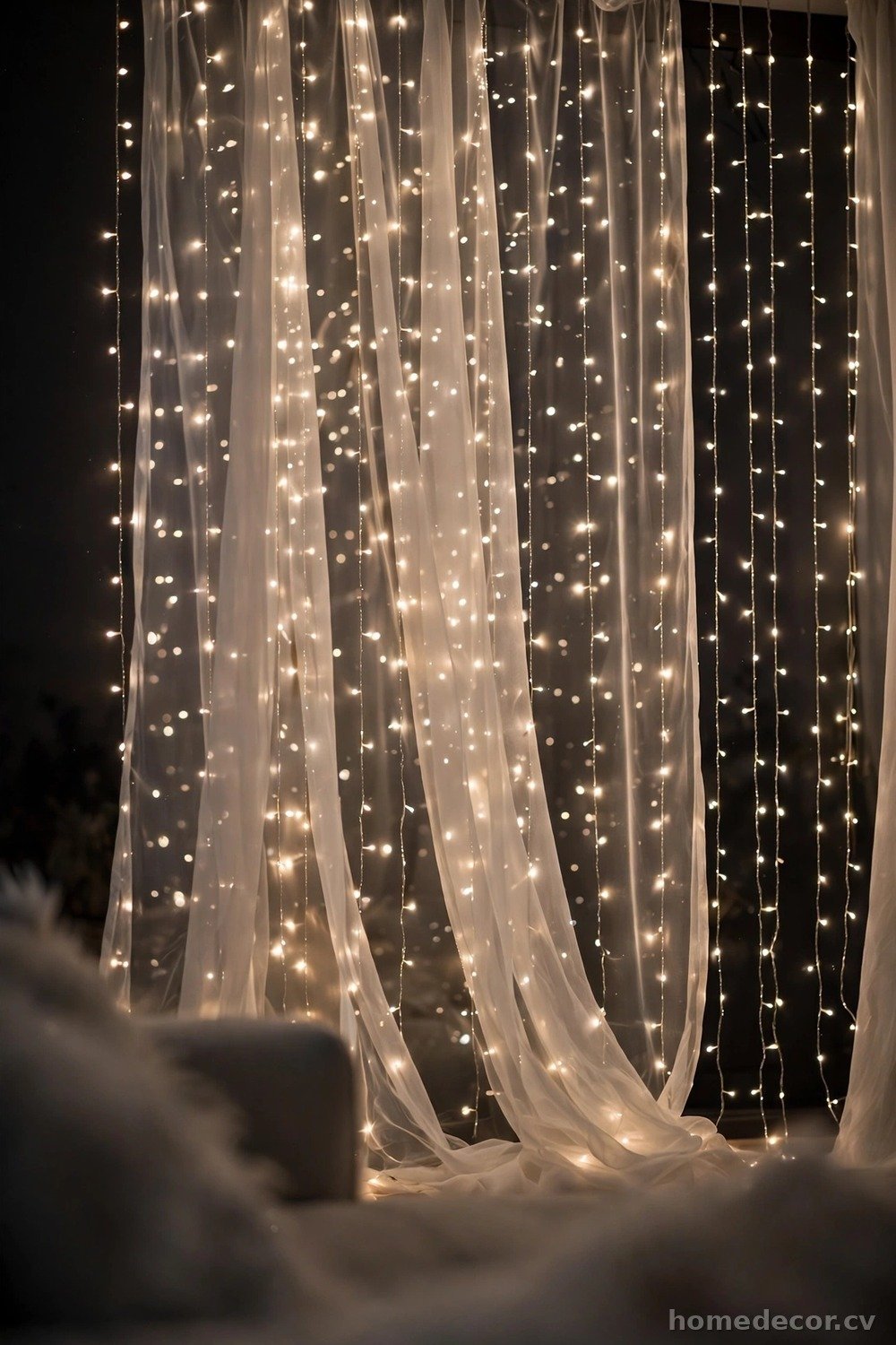 Twinkling Fairy Light Curtains