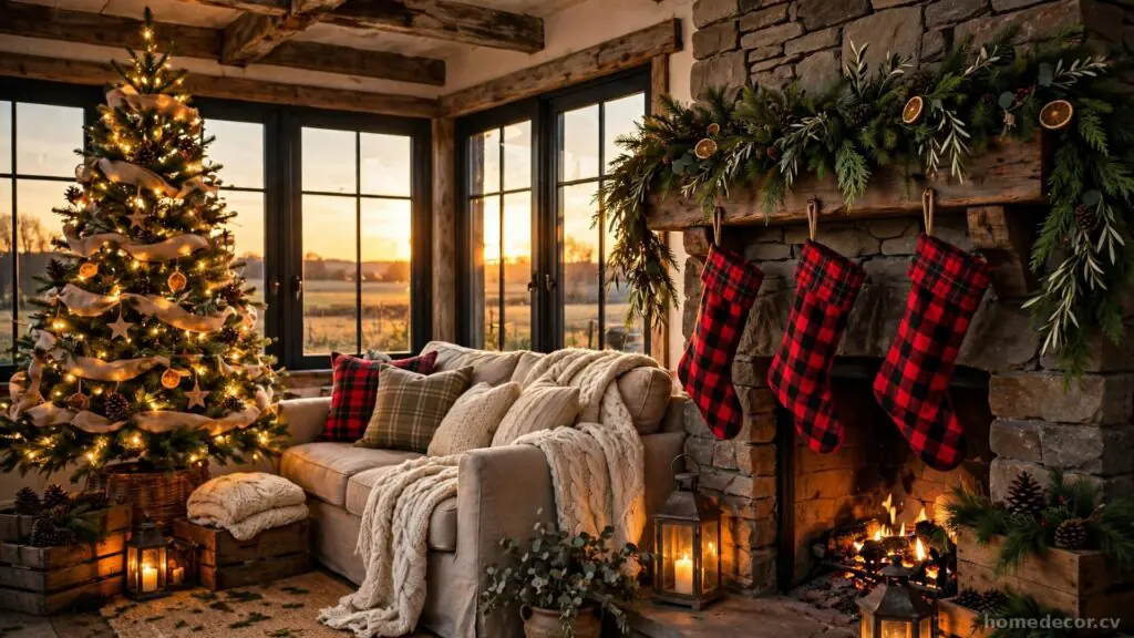 15 Rustic Christmas Decor Ideas for Cozy Farmhouse Charm (2026)