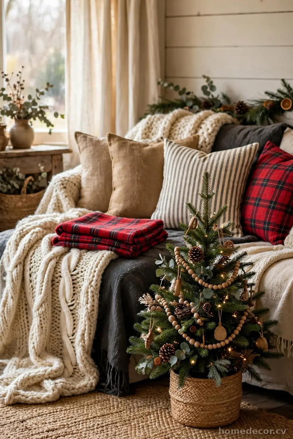 Cozy Layered Textiles and Throws