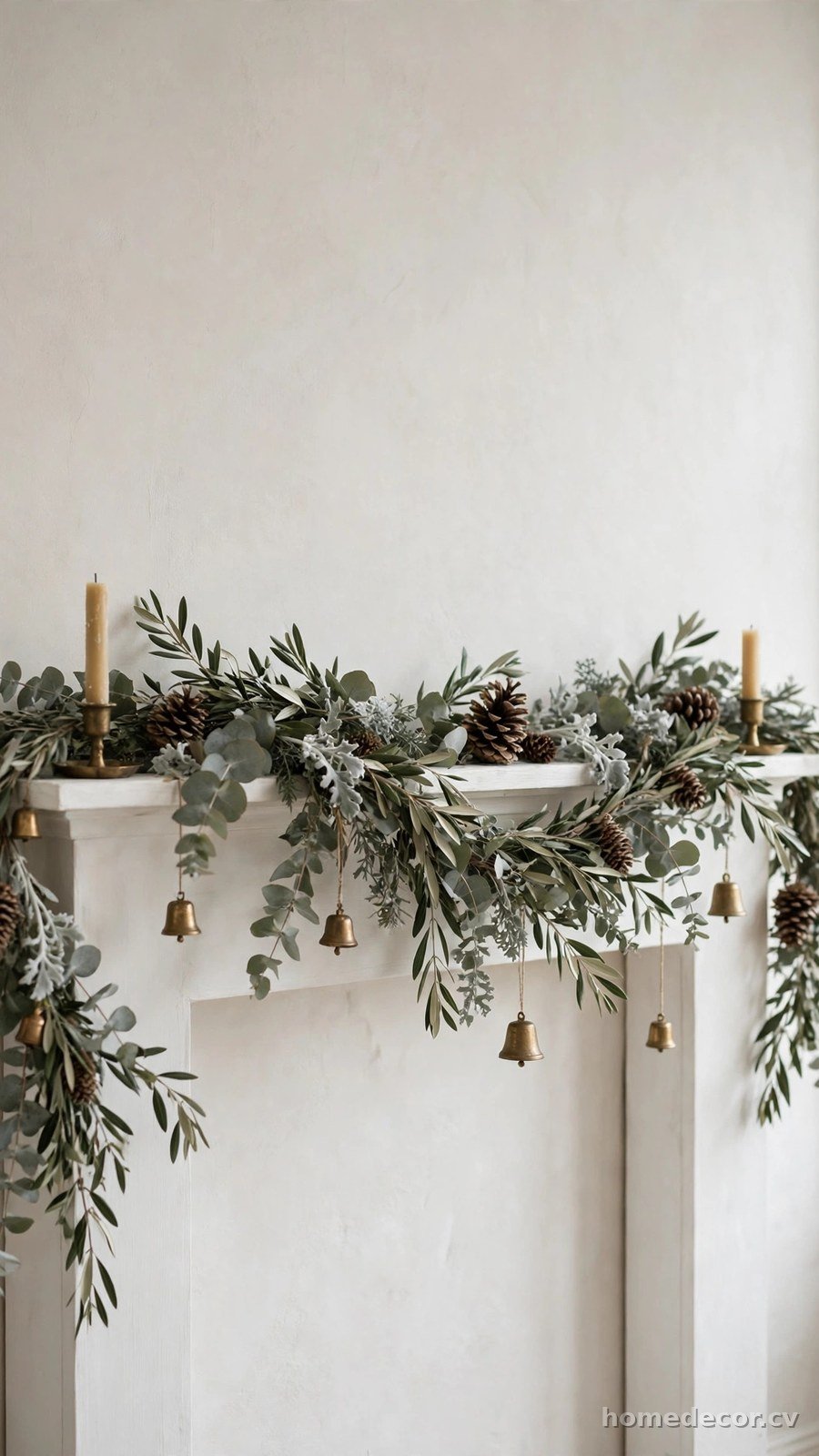 Drape a Simple Eucalyptus or Olive Garland