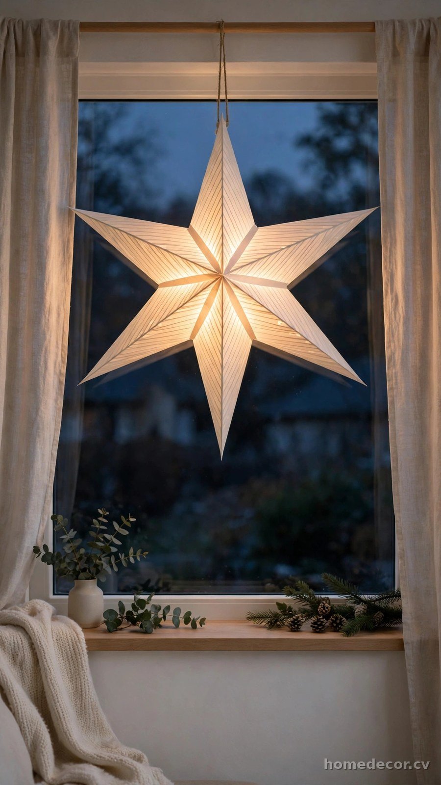 Hang Oversized Paper Star Lanterns