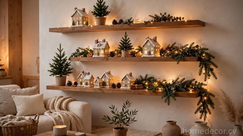 13 Christmas Shelf Decor Ideas That Look Styled, Not Stuffed (2026)