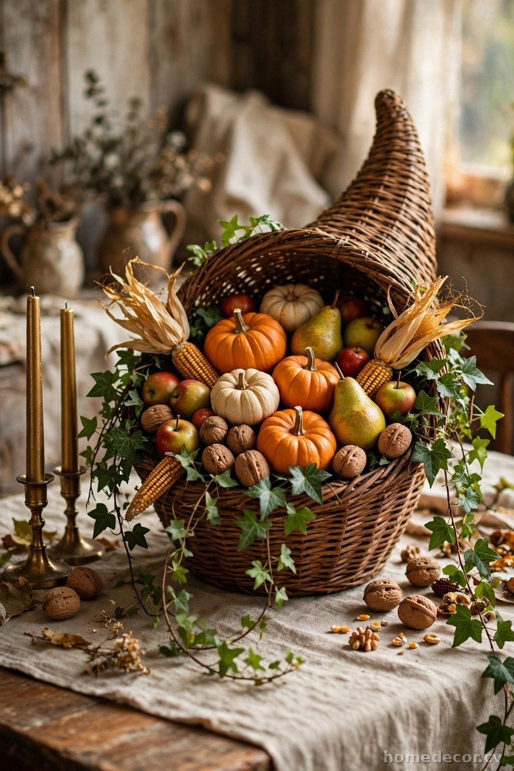 Build a Cornucopia Centerpiece the Old-Fashioned Way