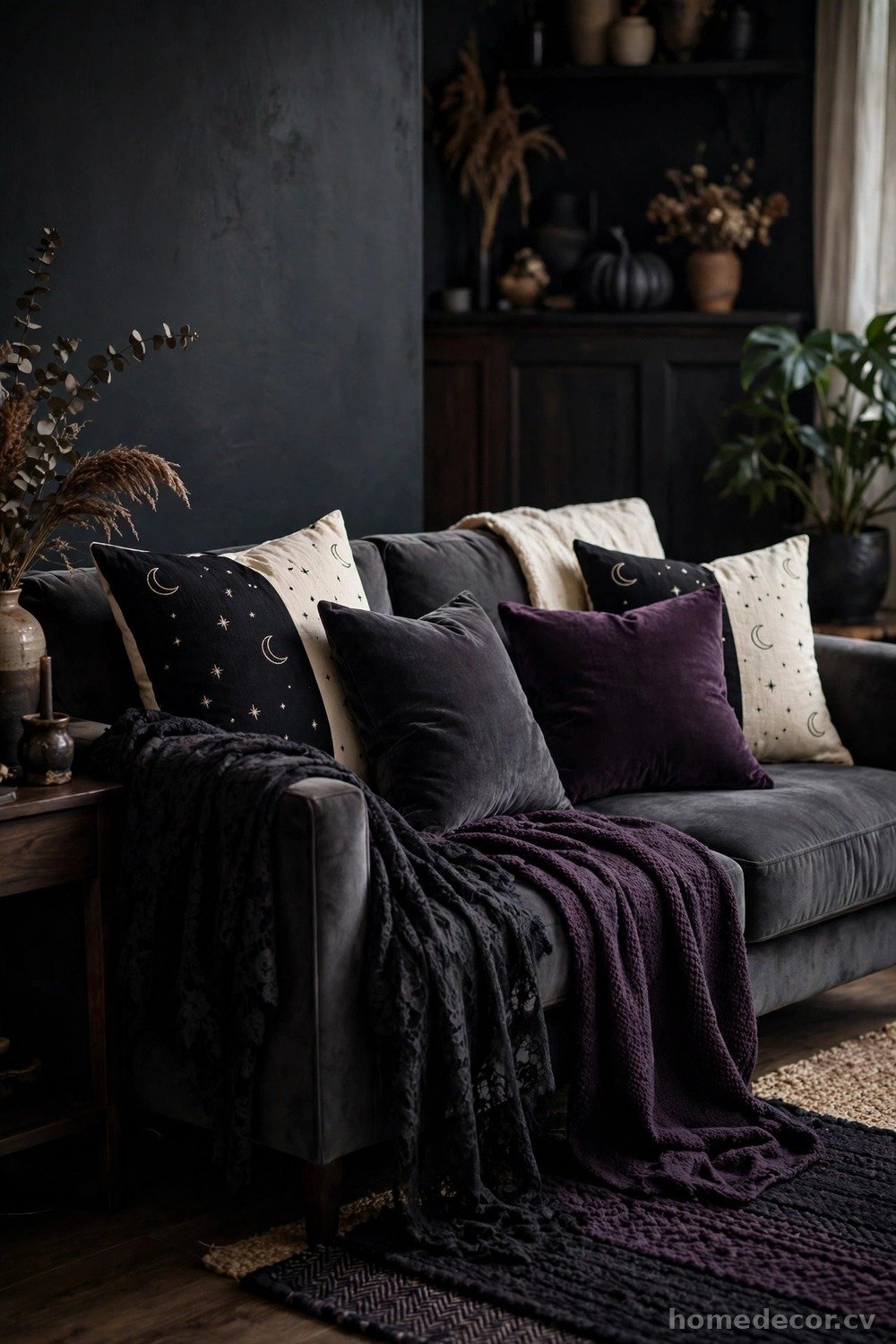 Eerie but Elegant Pillows and Throws