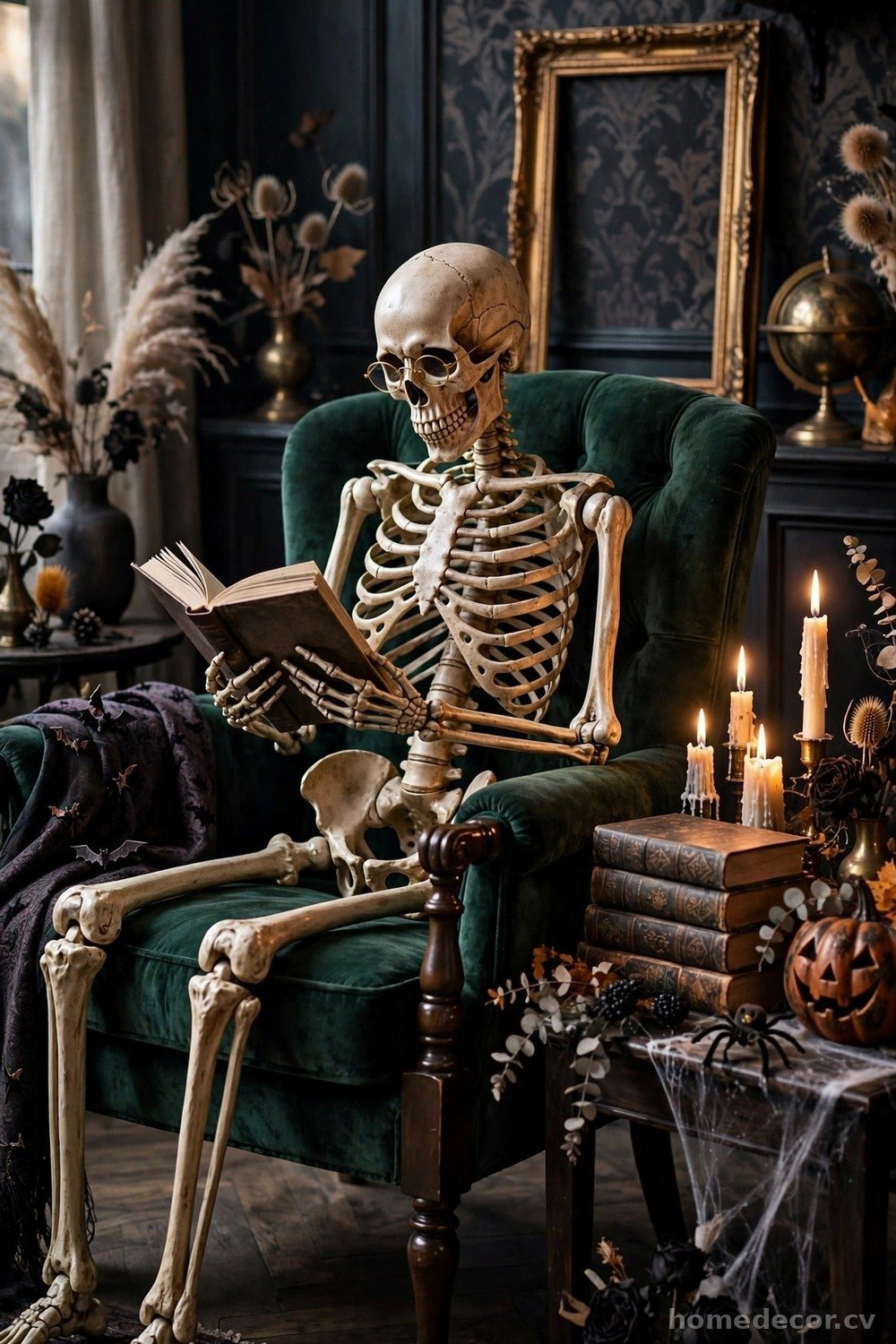 One Statement Skeleton, Styled Like Art
