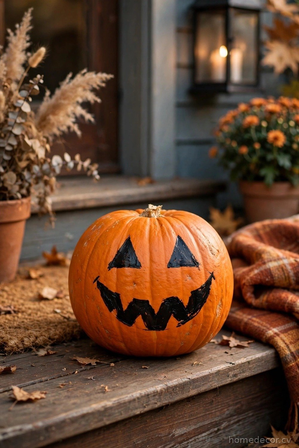 Classic Painted Jack-o'-Lantern Faces