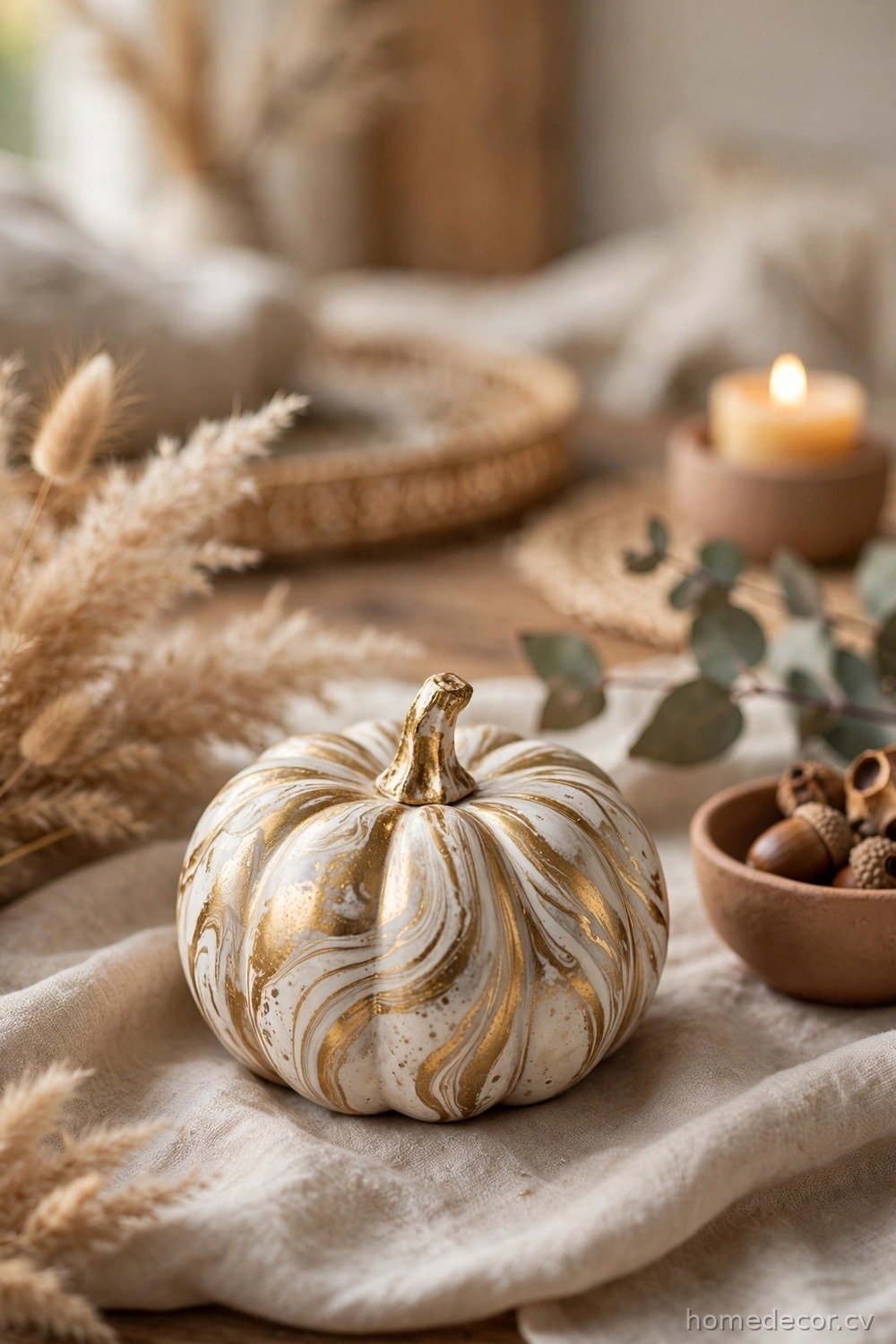 Marble Swirl Pumpkins