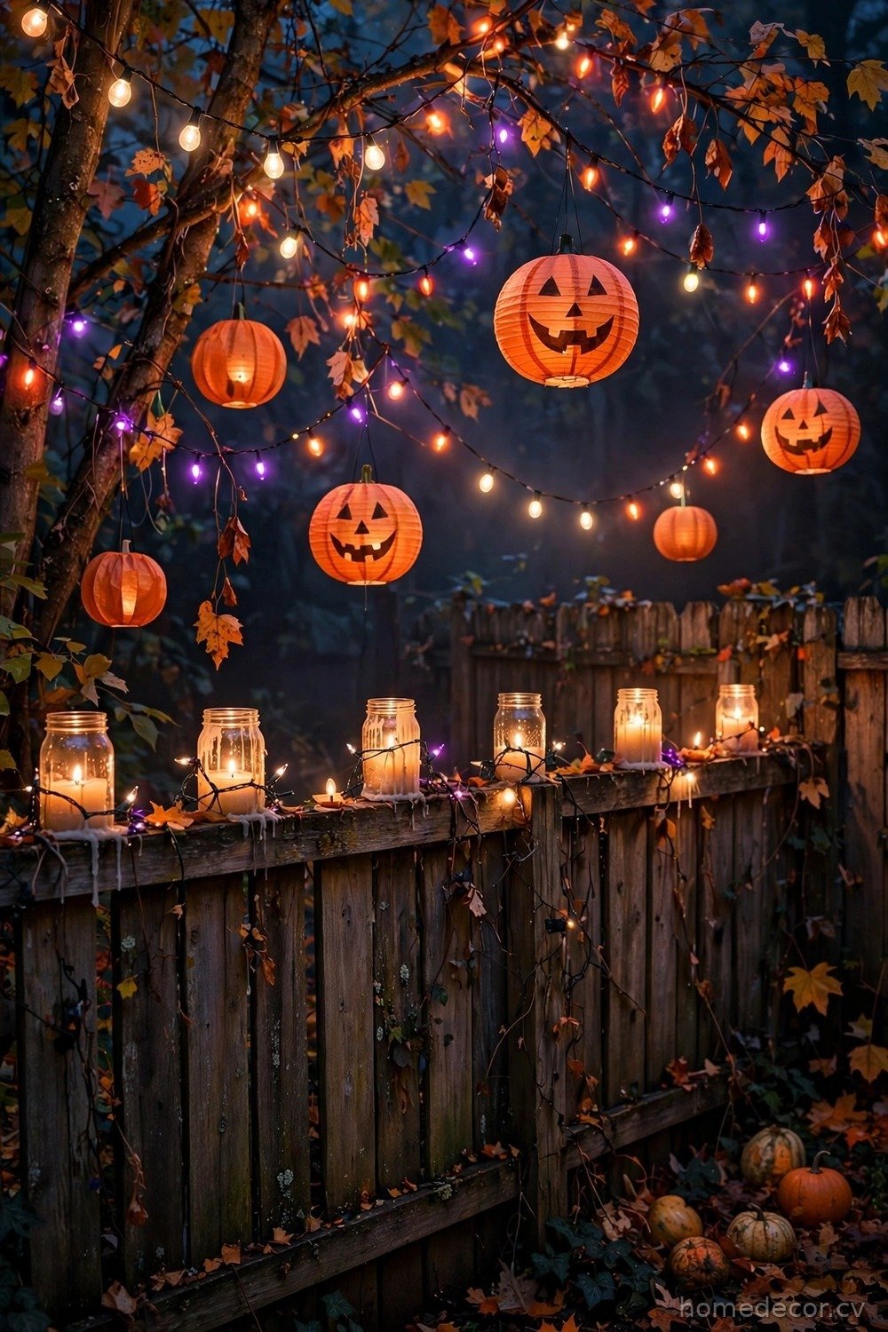 Spooky String Lights and Lanterns