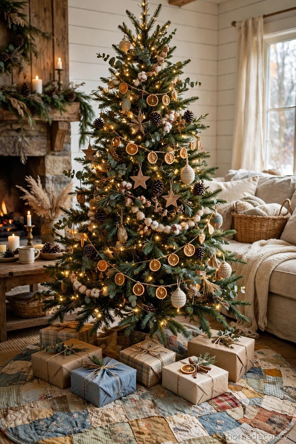 A Quilt as a Tree Skirt