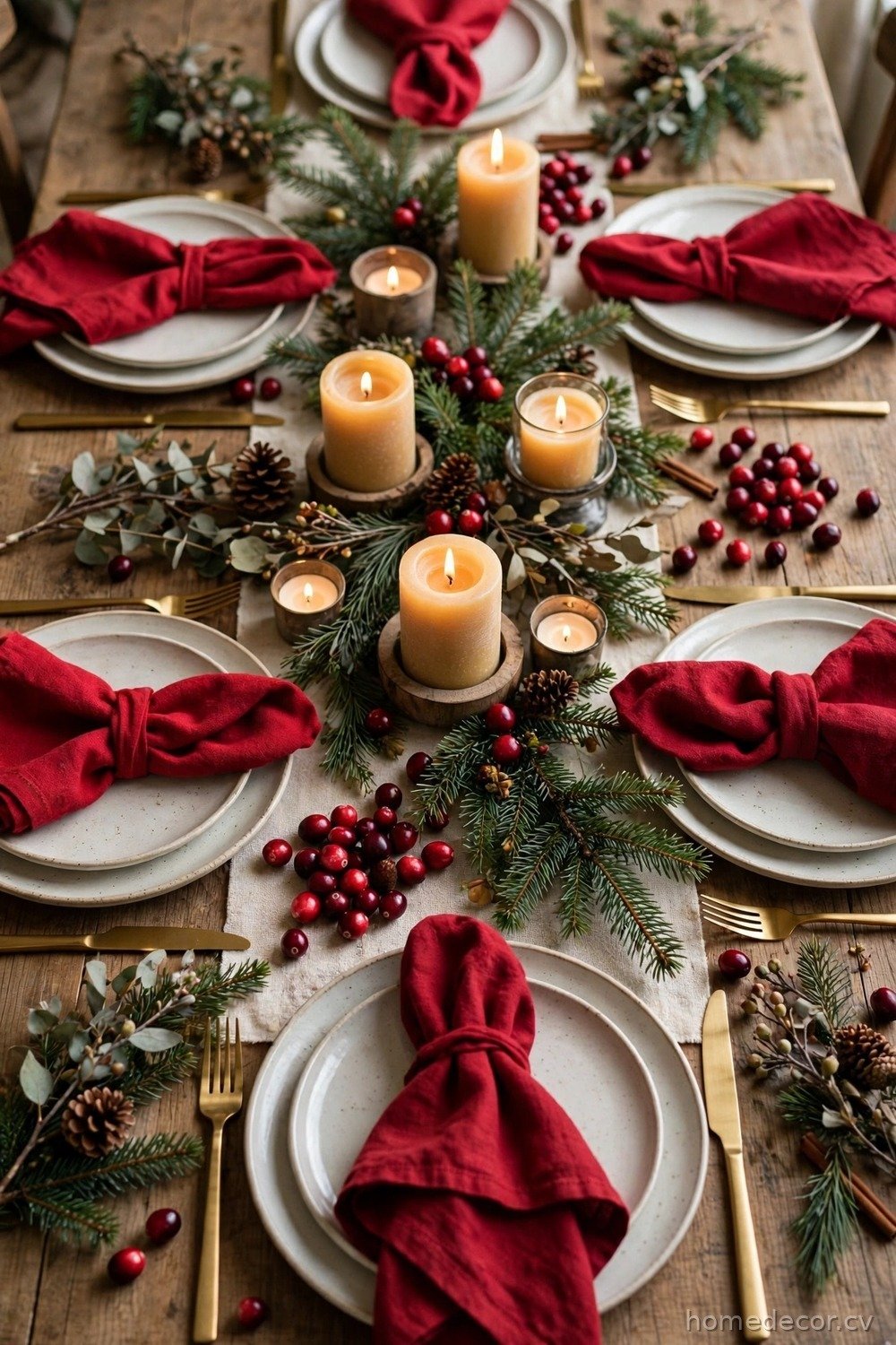 Cranberry and Evergreen