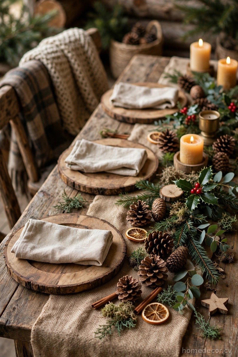 Rustic Woodland Table