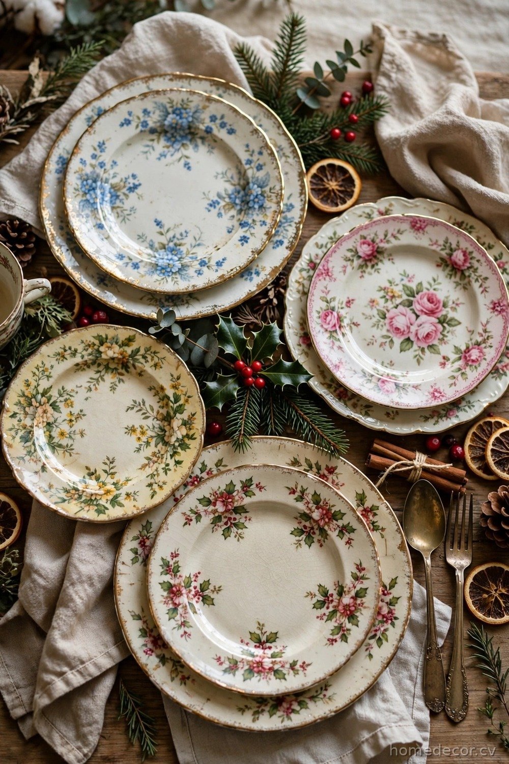 Mismatched Vintage China