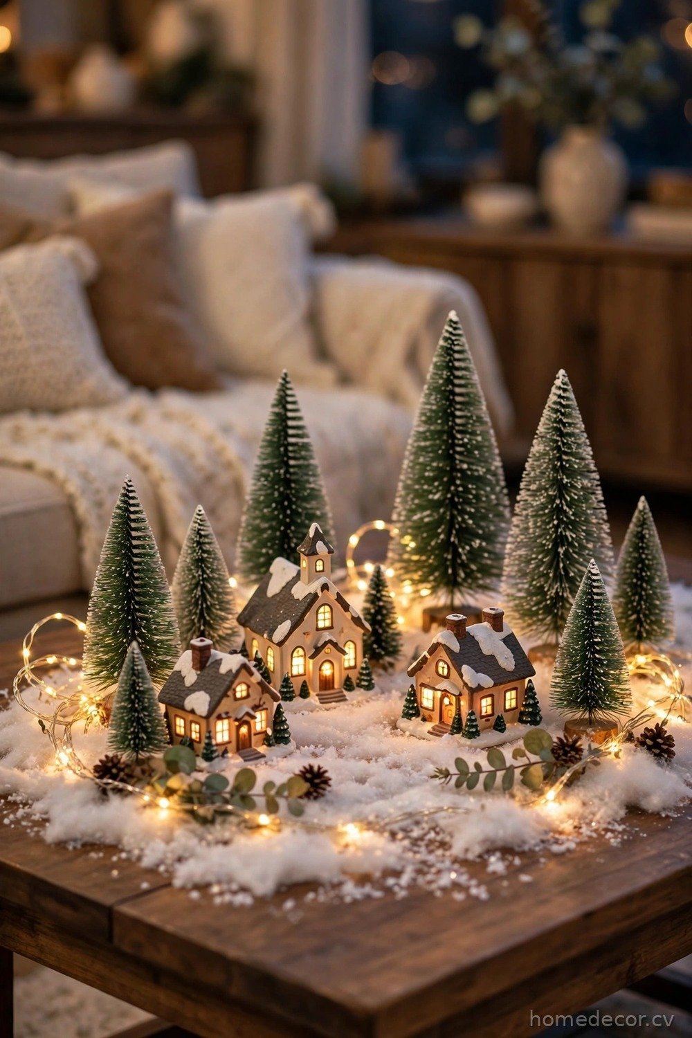 Build a Tiny Christmas Village Scene