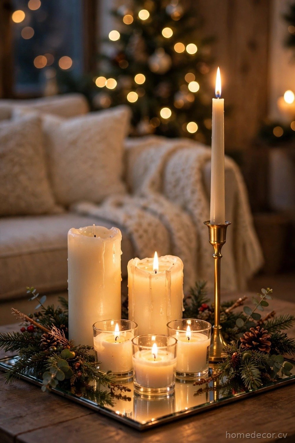 Cluster Candles at Different Heights