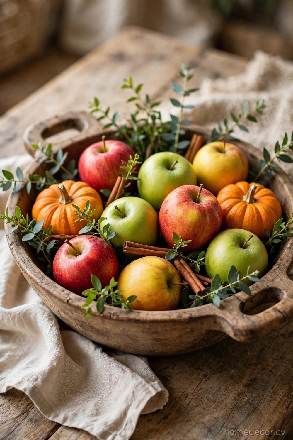 Apples in a Dough Bowl