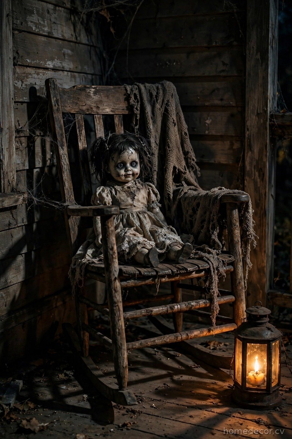 Haunted Rocking Chair Scene