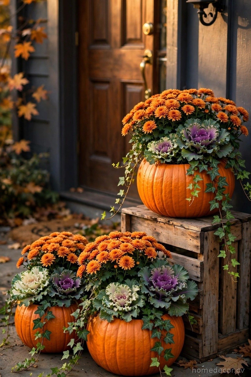 Pumpkin Planter Trio