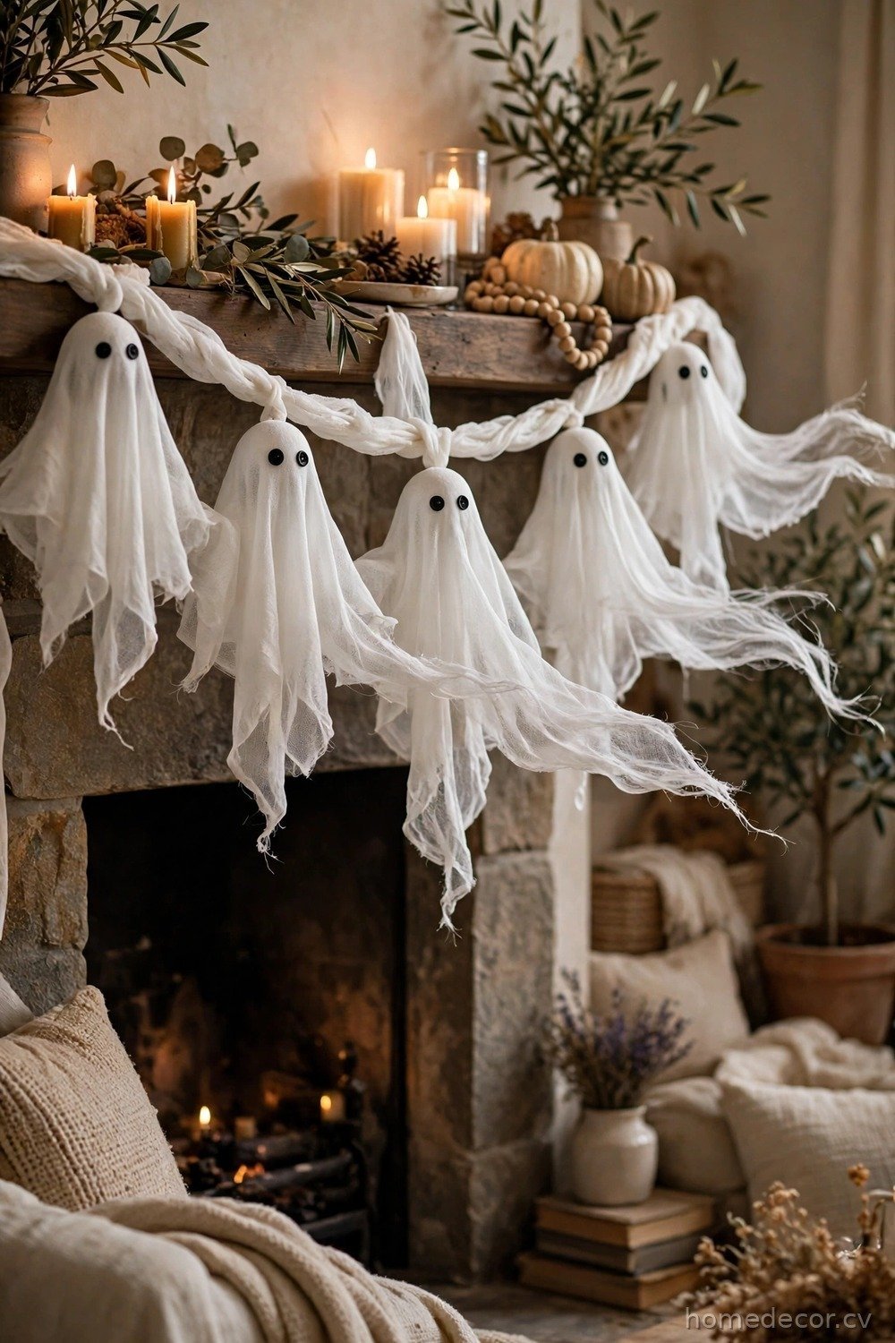 White Ghost Garland