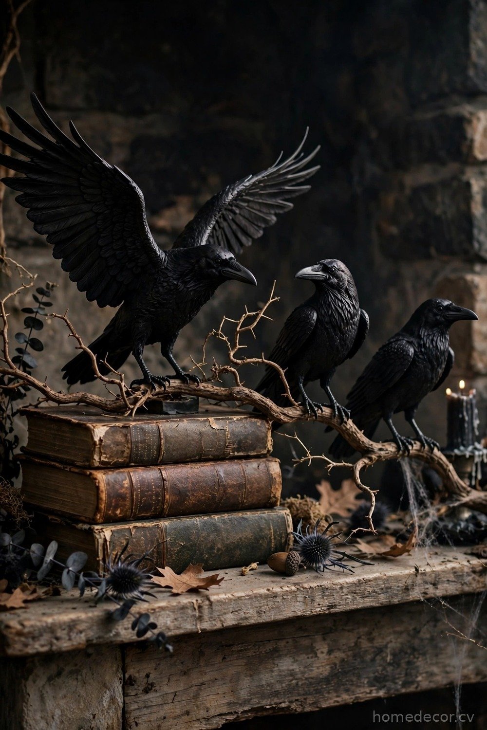 Raven and Crow Figurines