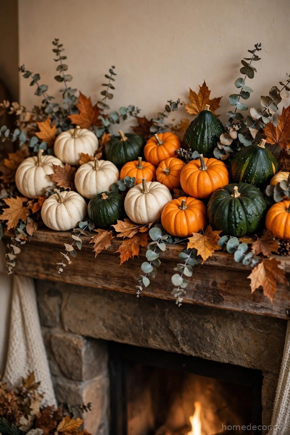 Mini Pumpkin and Gourd Cluster