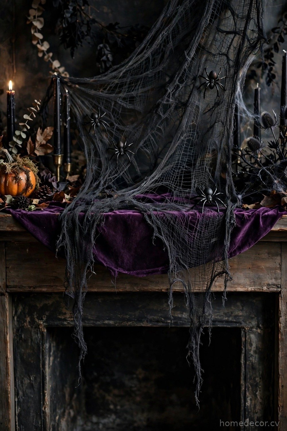 Spiderweb Mantel Scarf